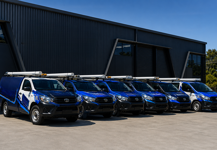Fleet of Woolloomooloo Blocked Drains plumbing vans